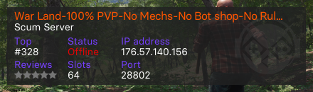 War Land-100% PVP-No Mechs-No Bot shop-No Rules-Loot x10