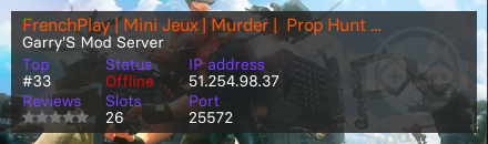 FrenchPlay | Mini Jeux | Murder |  Prop Hunt | Slasher | ... |