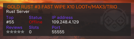  GOLD RUST #3 FAST WIPE X10 LOOT+/MAX3/TRIO
