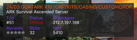 24/03 GOATARK X10 [ORP/KITS/CASINO/CUSTOMDROPS/CROSSPLAY] 4M