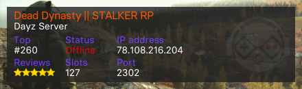 Dead Dynasty || STALKER RP