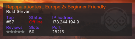 Repopulationtest. Europe 2x Beginner Friendly