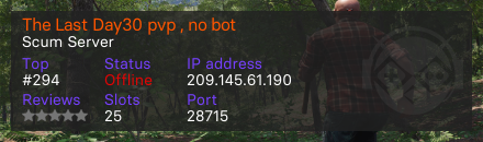 The Last Day30 pvp , no bot