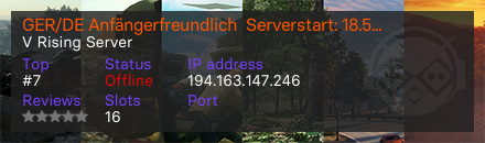 GER/DE Anfängerfreundlich  Serverstart: 18.5.