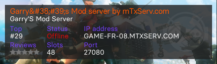 Garry&#38;#39;s Mod server by mTxServ.com