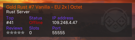 Gold Rust #7 Vanilla - EU 2x | Octet