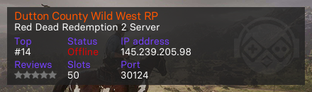 Dutton County Wild West RP