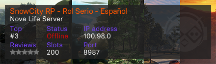 SnowCity RP - Rol Serio - Español