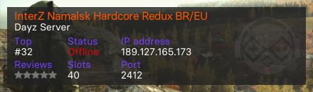 InterZ Namalsk Hardcore Redux BR/EU