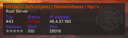 GTO&EC Schrottplatz | RaidableBases | Npc´s | PVE DE