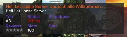 Hell Let Loose Server Deutsch alle Willkommen/Keine Mic-Plicht.