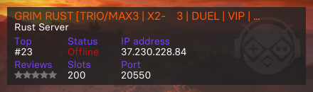 GRIM RUST [TRIO/MAX3 | X2-Х3 | DUEL | VIP | SKILL]