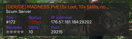[GER/DE] MADNESS PvE (5x Loot, 10x Skills, no mechs, more puppets)