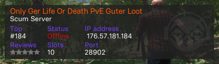 Only Ger Life Or Death PvE Guter Loot