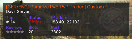 [GER/ENG] Paradize PvE+PvP Trader | Custom++ | Loot++ | FPS++