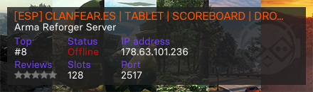 [ESP] CLANFEAR.ES | TABLET | SCOREBOARD | DRONES | https://discord.gg/Y22W73JeTH