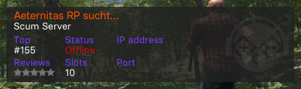 Aeternitas RP sucht…