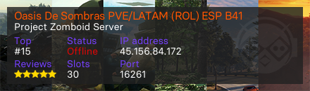 Oasis De Sombras PVE/LATAM (ROL) ESP B41