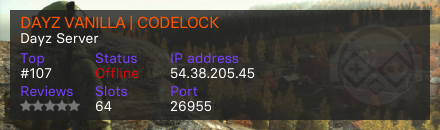 DAYZ VANILLA | CODELOCK