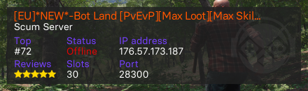 [EU]*NEW*-Bot Land [PvEvP][Max Loot][Max Skills][Botshop]