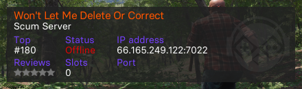 Won't Let Me Delete Or Correct