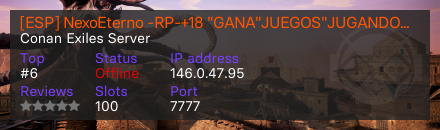 [ESP] NexoEterno -RP-+18 "GANA"JUEGOS"JUGANDO"