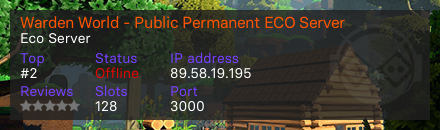 Warden World - Public Permanent ECO Server