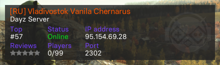 [RU] Vladivostok Vanila Chernarus