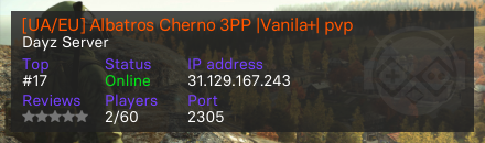 [UA/EU] Albatros Cherno 3PP |Vanila+| pvp