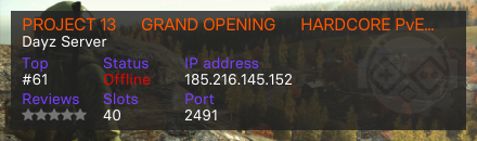PROJECT 13 ✦ GRAND OPENING ✦ HARDCORE PvE ✦