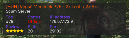 [HUN] Végső Menedék PvE - 2x Loot  / 2x Skill / Egyedi Event Sorozatok