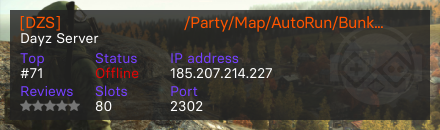 [DZS] СТАЛЬНОЙ/Party/Map/AutoRun/Bunker/Bot