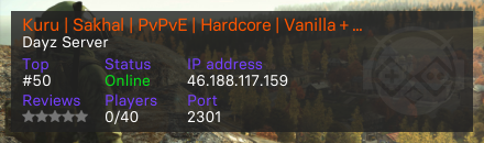 Kuru | Sakhal | PvPvE | Hardcore | Vanilla + | Bots