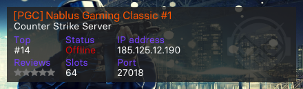 [PGC] Nablus Gaming Classic #1