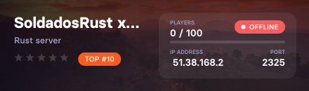 SoldadosRust x3|Loot+/Solo/Duo/Trio/Squad