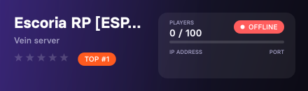 Escoria RP [ESP] discord.gg/Nf2RT8RYfB 