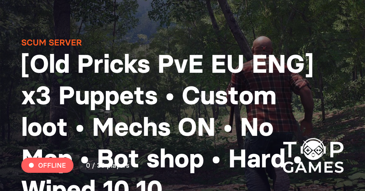 [Old Pricks PvE EU ENG] x3 Puppets • Custom loot • Mechs ON • No Map ...