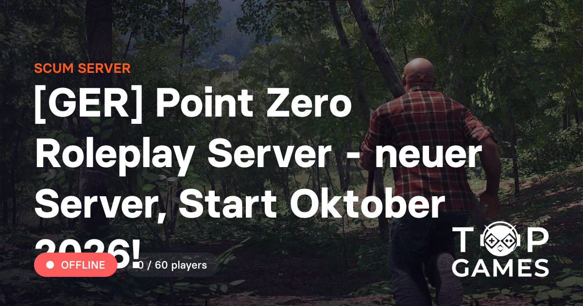 [GER] Point Zero Roleplay Server - neuer Server, Start Oktober 2026 ...