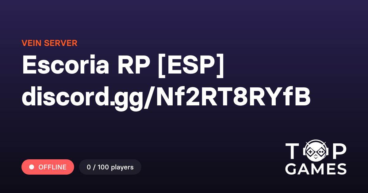 Escoria RP [ESP] discord.gg/Nf2RT8RYfB - Servidor Vein